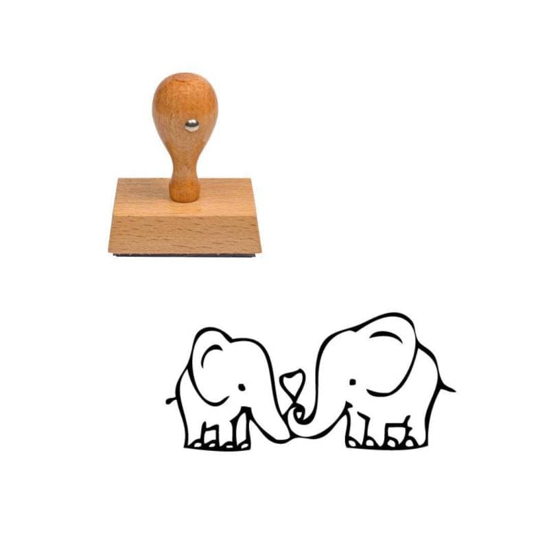 Tampon peau Deux éléphants