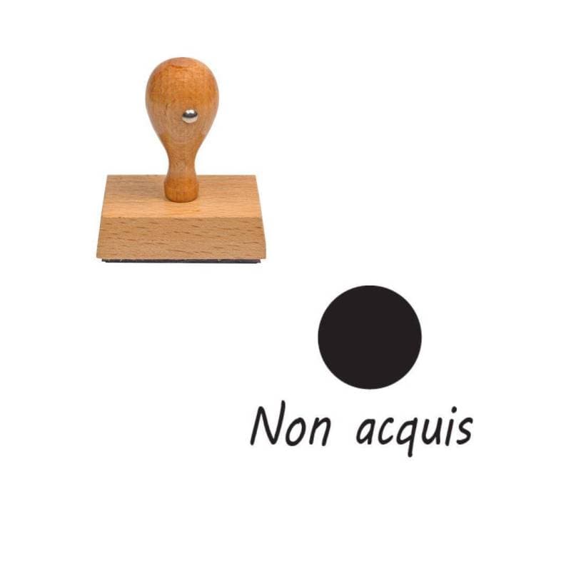 Tampon enseignant non acquis rond n°122