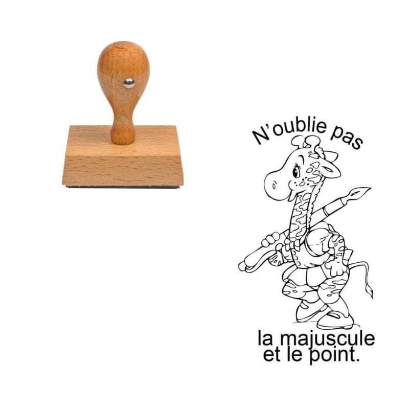 Tampon enseignant N'oublie pas la majuscule et le point n°331
