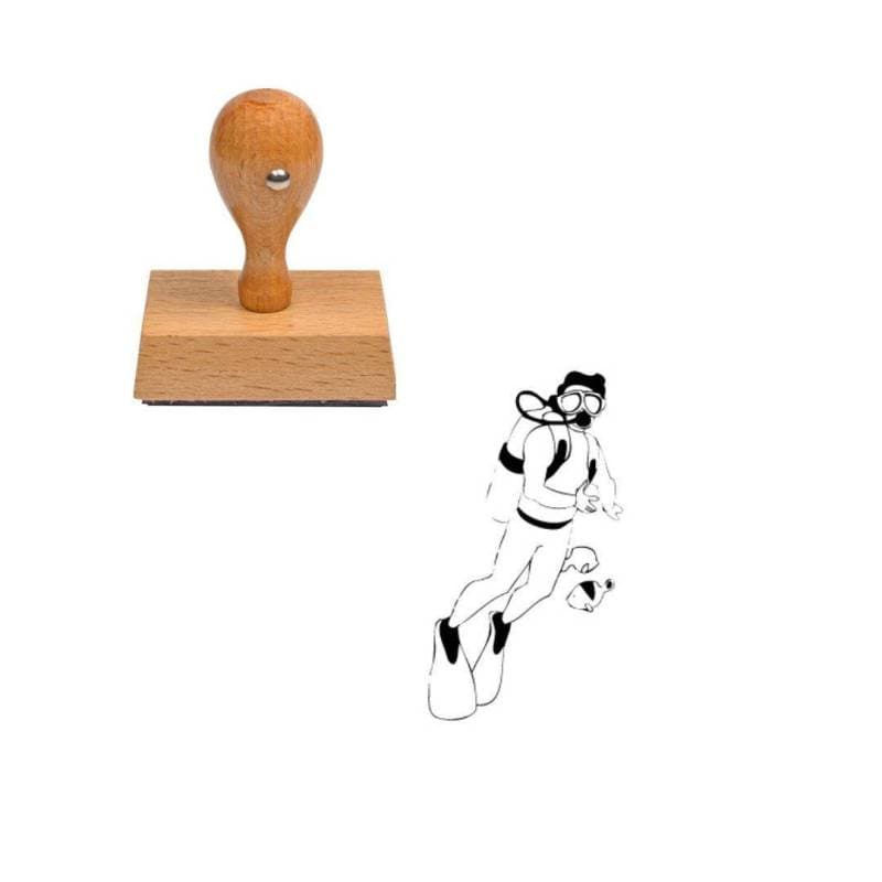 Tampon sport plongeur en bois