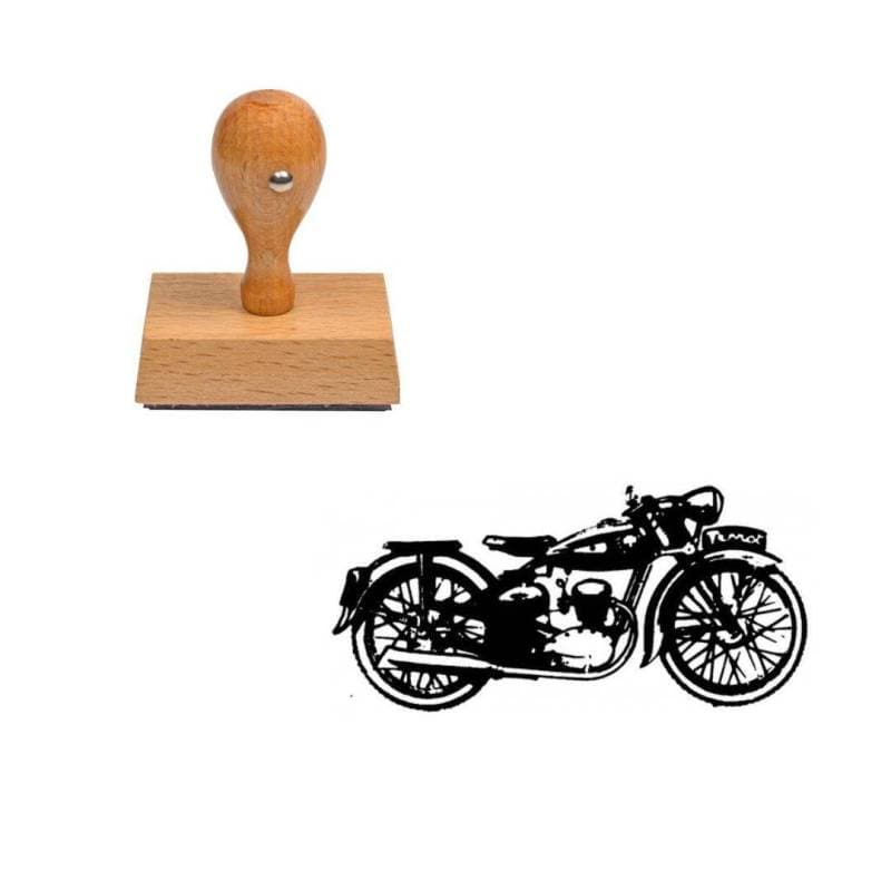 Tampon Moto en bois