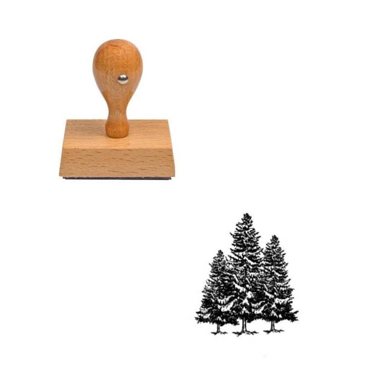 Tampon Noël Sapins