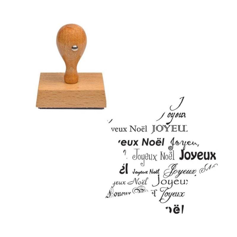 Tampon Noël Joyeux Noël en étoile