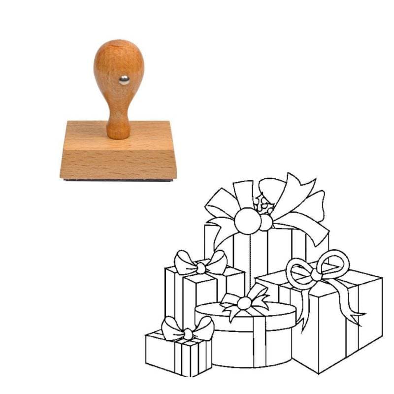 Tampon Noël Cadeaux de Noël