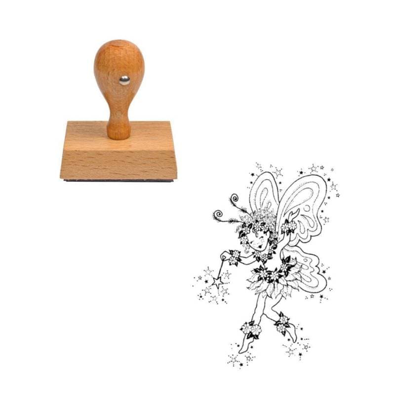 Tampon conte de fée Morgane en bois