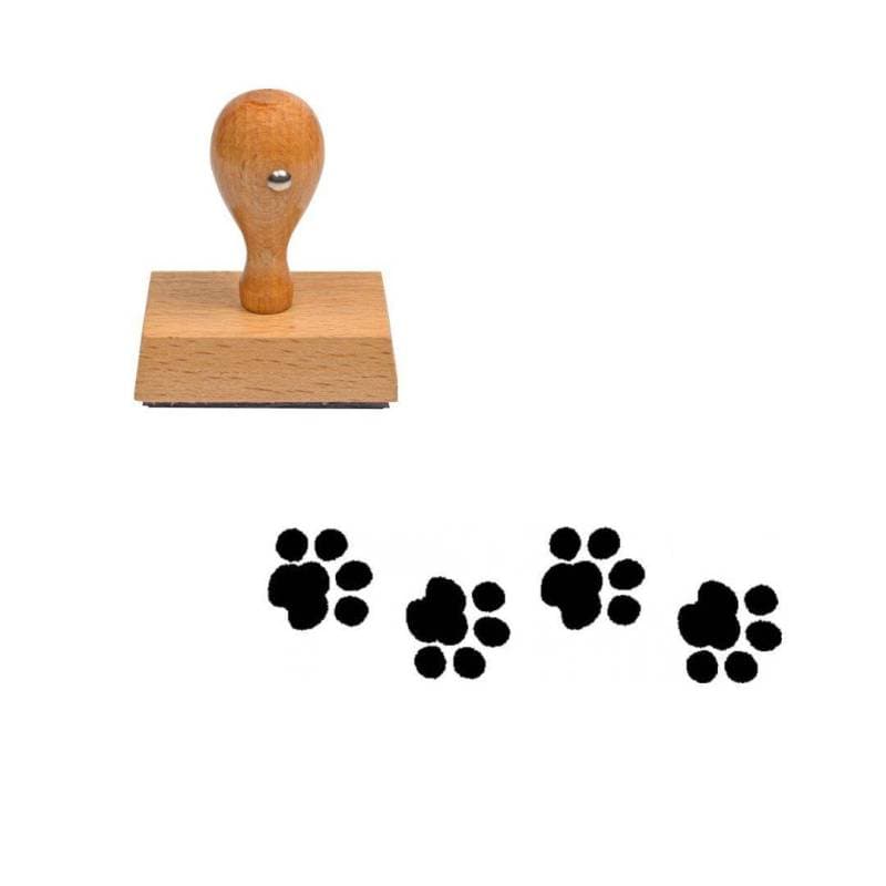 Tampon animaux Pâtes de chat en bois