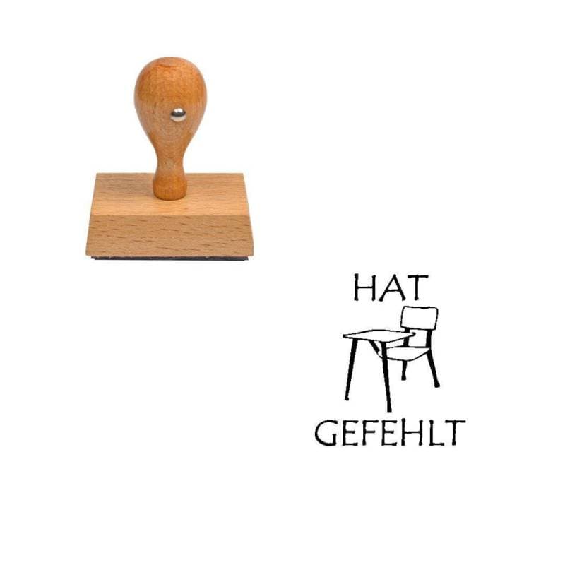 Tampon allemand Hat gefehlt