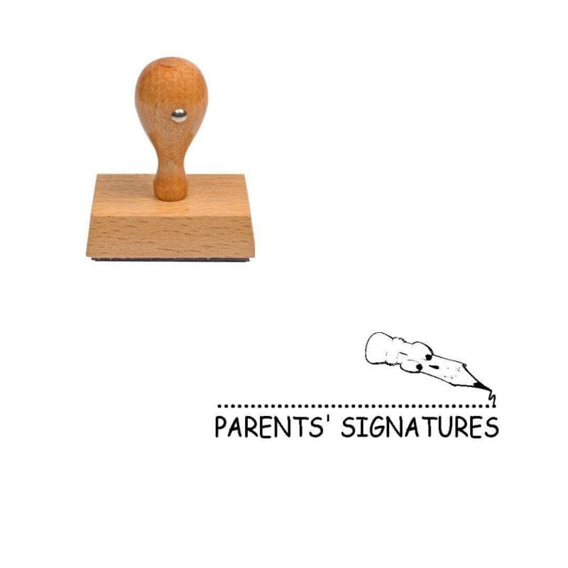 Tampon anglais Parent's signatures