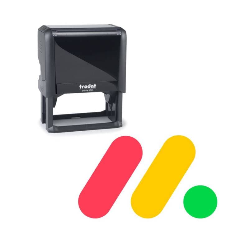 Tampon couleur en 3 couleurs 4926