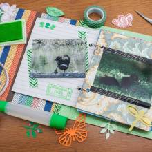 Tampon scrapbooking - Ecriture et tampon