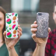 Coque personnalisée téléphone - Ecriture et tampon
